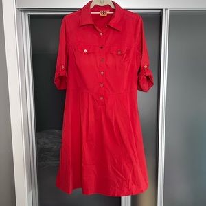 Super 70s trench shirt dress by Tory Burch